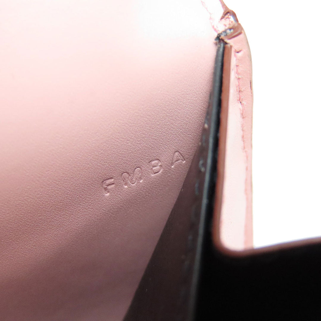 CARTIER Long Wallet Purse leather pink Double C Women Used Authentic