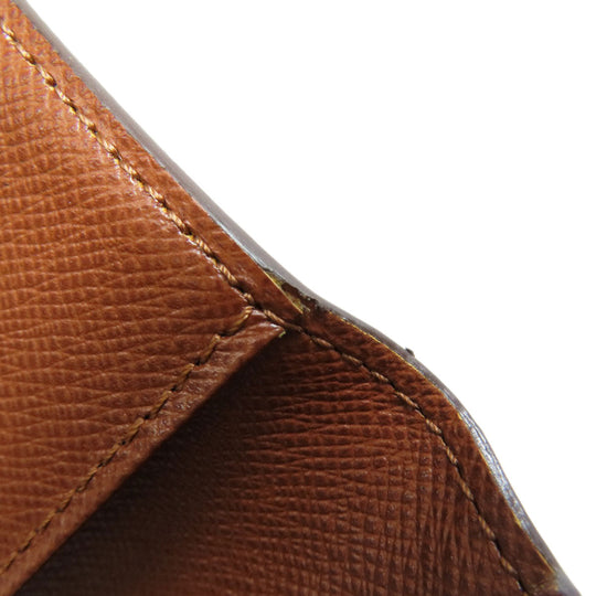 LOUIS VUITTON Long Wallet Purse M60825 Monogram canvas Brown Porto Cult Credit