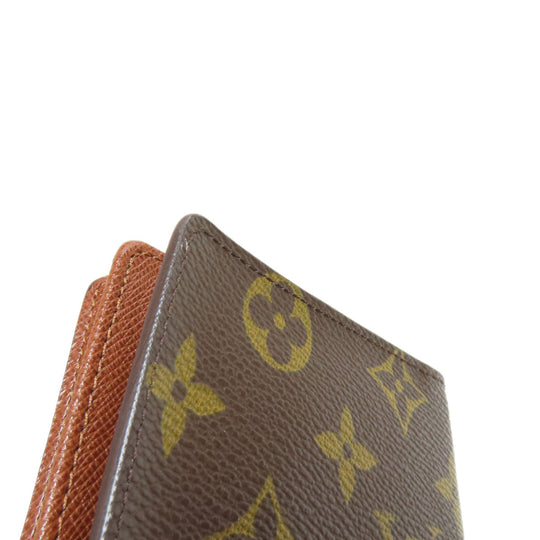 LOUIS VUITTON Long Wallet Purse M60825 Monogram canvas Brown Porto Cult Credit