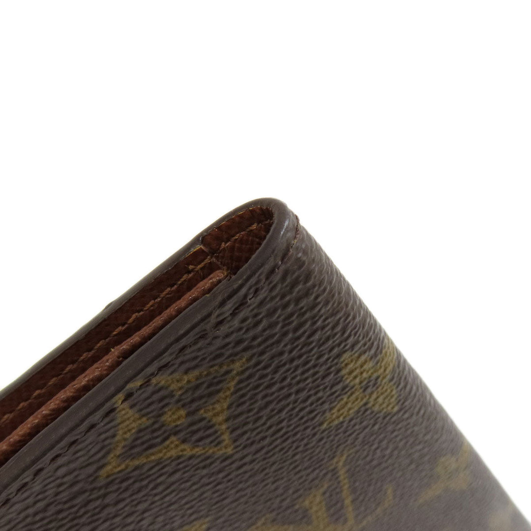 LOUIS VUITTON Long Wallet Purse M60825 Monogram canvas Brown Porto Cult Credit