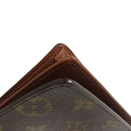 LOUIS VUITTON Long Wallet Purse M60825 Monogram canvas Brown Porto Cult Credit