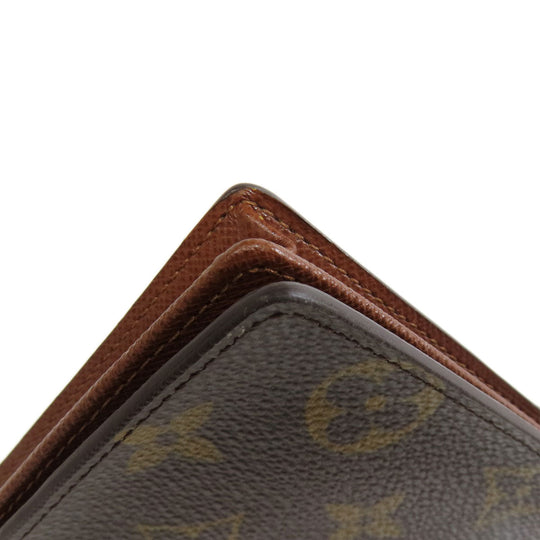 LOUIS VUITTON Long Wallet Purse M60825 Monogram canvas Brown Porto Cult Credit