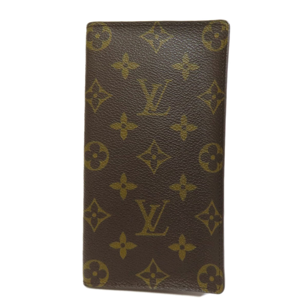 LOUIS VUITTON Long Wallet Purse M60825 Monogram canvas Brown Porto Cult Credit
