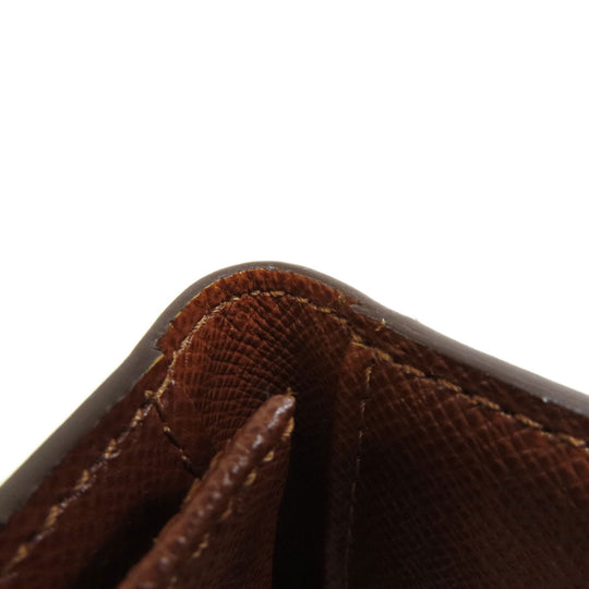 LOUIS VUITTON Long Wallet Purse M60825 Monogram canvas Brown Porto Cult Credit