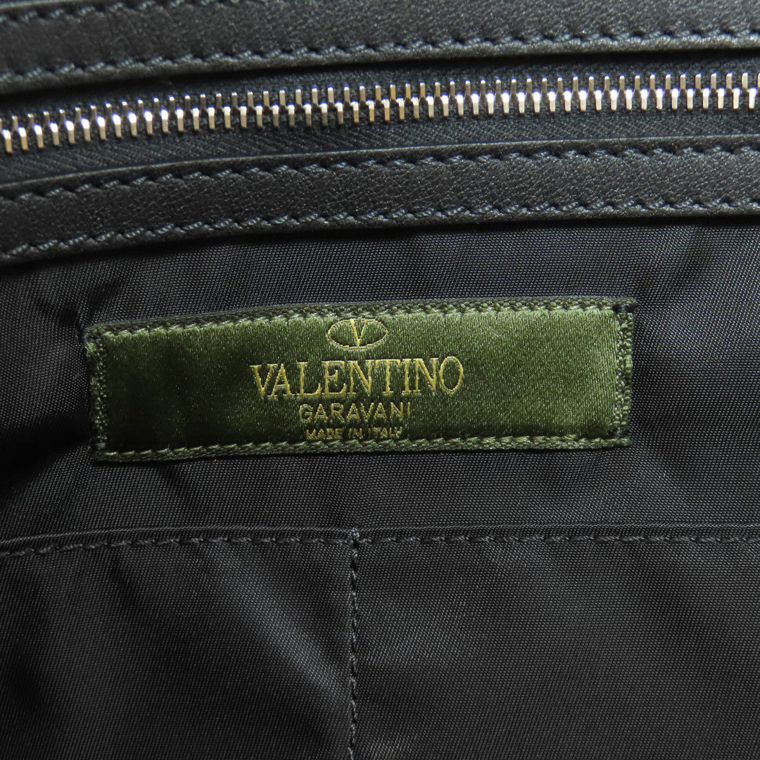 VALENTINO business bag Nylon blue Camouflage Pattern mens Used Authentic