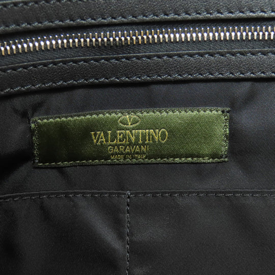 VALENTINO business bag Nylon blue Camouflage Pattern mens Used Authentic