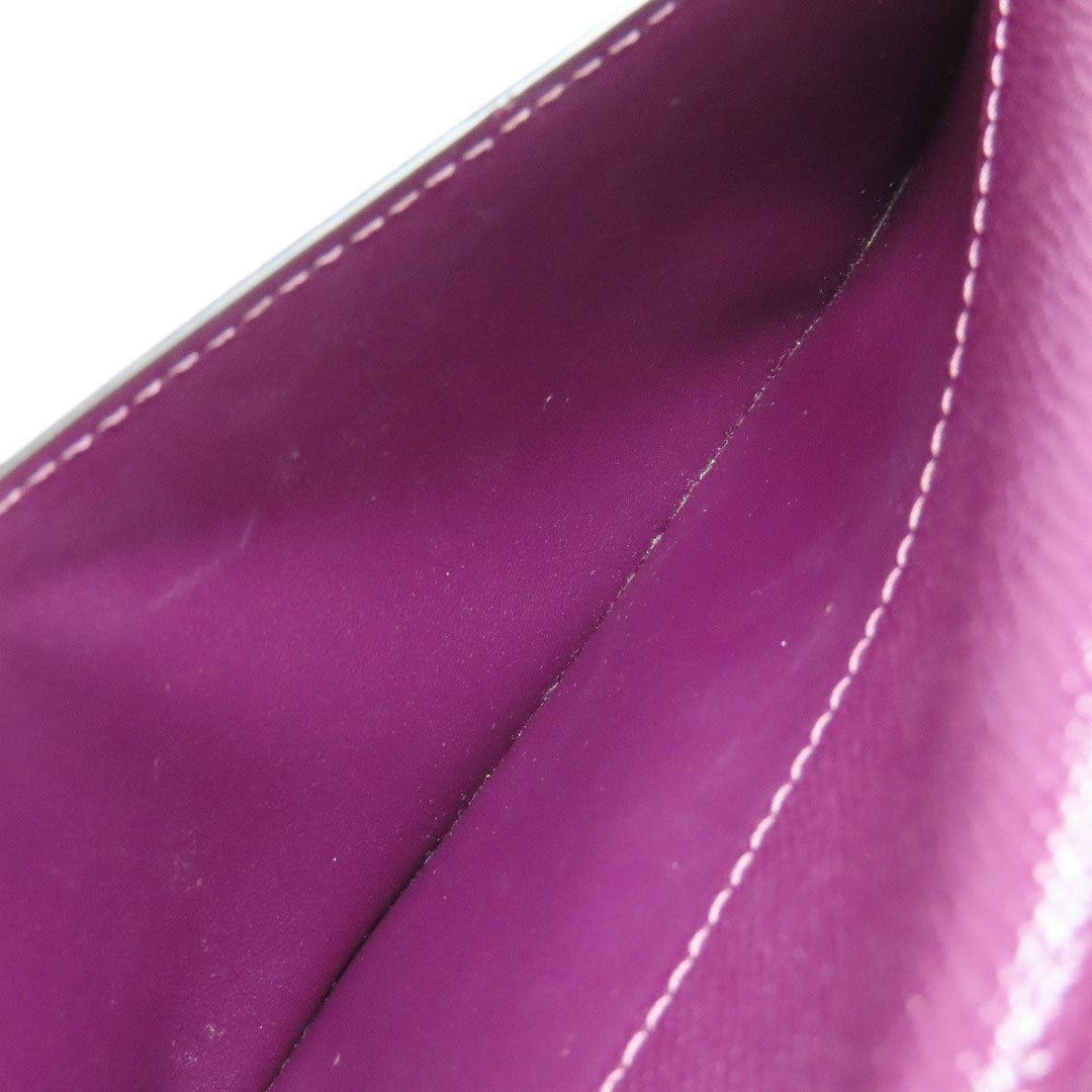 COACH Shoulder Bag C8439 leather purple Win Crossbody Women Used Authentic