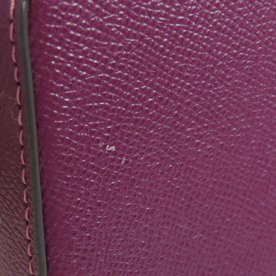 COACH Shoulder Bag C8439 leather purple Win Crossbody Women Used Authentic