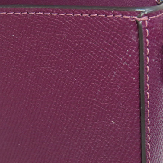 COACH Shoulder Bag C8439 leather purple Win Crossbody Women Used Authentic