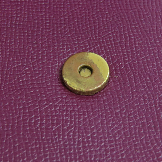 COACH Shoulder Bag C8439 leather purple Win Crossbody Women Used Authentic