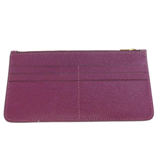 COACH Shoulder Bag C8439 leather purple Win Crossbody Women Used Authentic