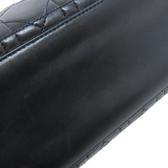Christian Dior Handbag lambskin black Lady Dior Medium 2WAY