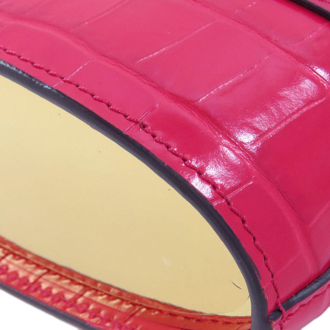 Chloe Handbag leather Red Abbey Lock 2WAY Women Used Authentic