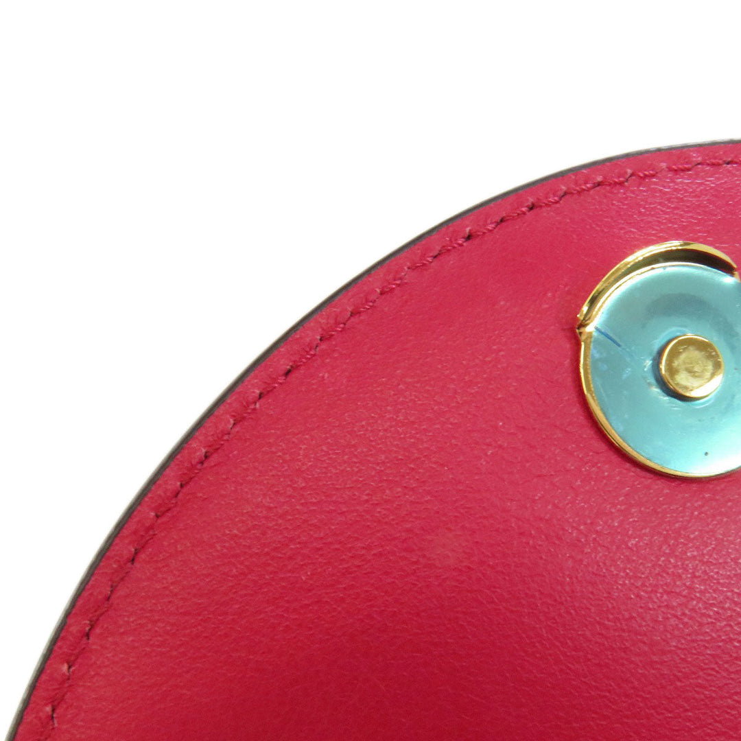 Chloe Handbag leather Red Abbey Lock 2WAY Women Used Authentic
