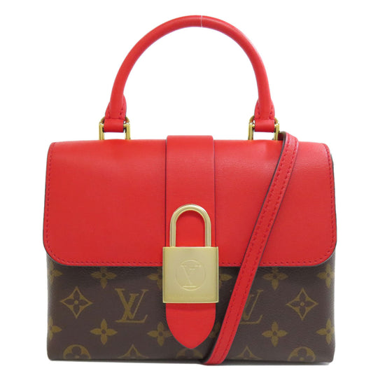 LOUIS VUITTON Handbag M44322 Monogram canvas Red Rocky bb Women Used Authentic