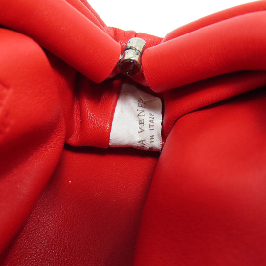 BOTTEGAVENETA Coin case lambskin Red Mini the pouch Women Used Authentic