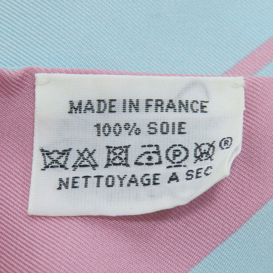 HERMES scarf silk pink Twilly Women Used Authentic