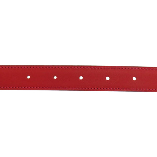 HERMES belt Swift, Epsom Red Rival Vermilion Rose SVMetal mens Used Authentic