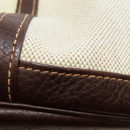 HERMES Tote Bag Tower ash Brown Garden Party PM SilverMetal Women Used Authentic