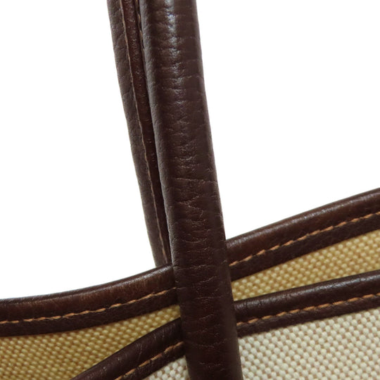 HERMES Tote Bag Tower ash Brown Garden Party PM SilverMetal Women Used Authentic