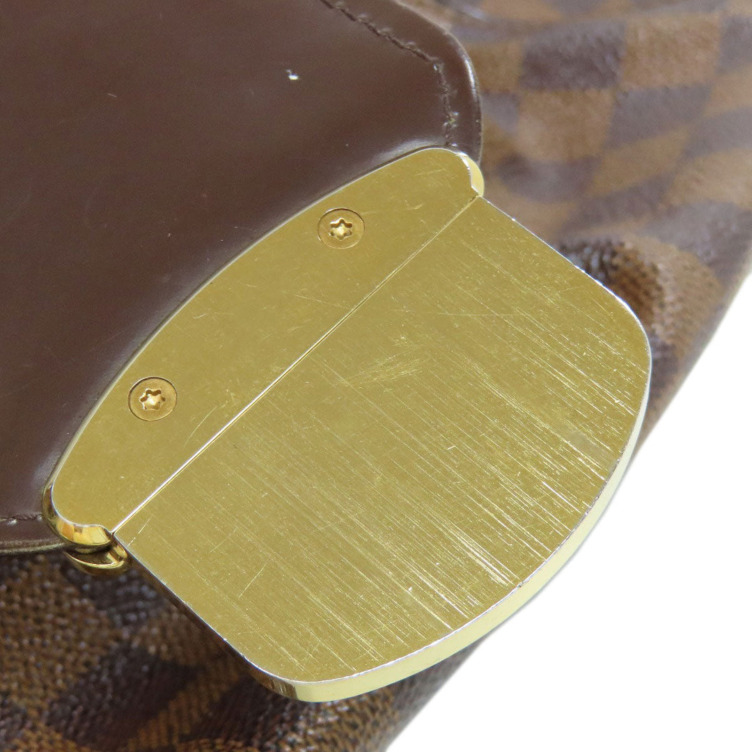 LOUIS VUITTON Shoulder Bag N41541 Damier canvas Brown Sistina MM Women Used Authentic