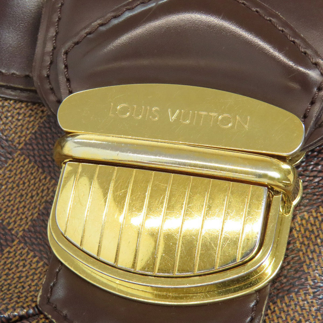 LOUIS VUITTON Shoulder Bag N41541 Damier canvas Brown Sistina MM Women Used Authentic
