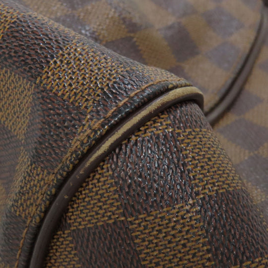 LOUIS VUITTON Shoulder Bag N41541 Damier canvas Brown Sistina MM Women Used Authentic