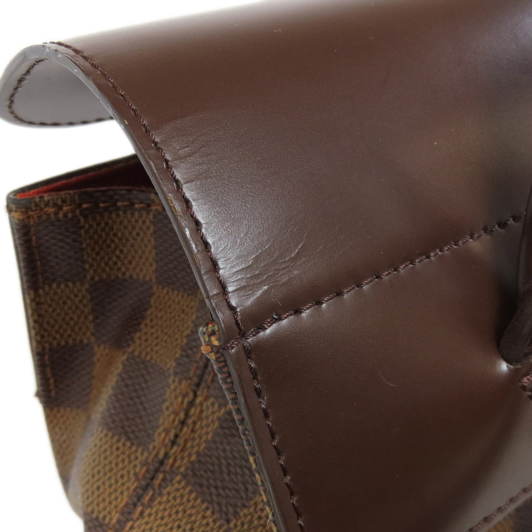 LOUIS VUITTON Backpack N51132 Damier canvas Brown Soho Women Used Authentic
