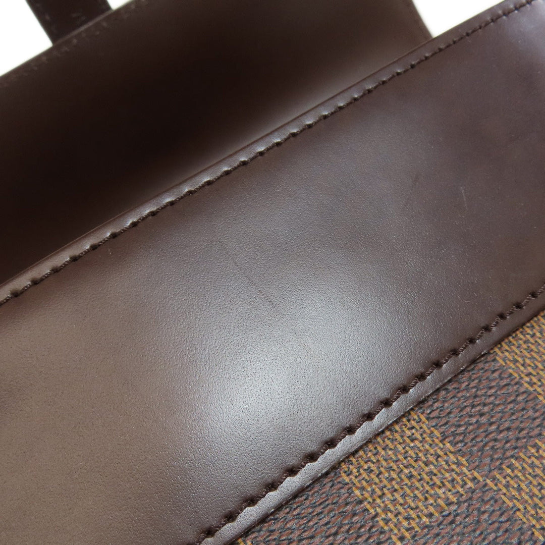 LOUIS VUITTON Backpack N51132 Damier canvas Brown Soho Women Used Authentic