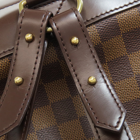 LOUIS VUITTON Backpack N51132 Damier canvas Brown Soho Women Used Authentic