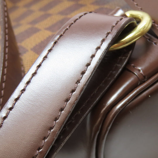 LOUIS VUITTON Backpack N51132 Damier canvas Brown Soho Women Used Authentic