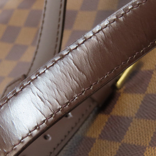 LOUIS VUITTON Backpack N51132 Damier canvas Brown Soho Women Used Authentic