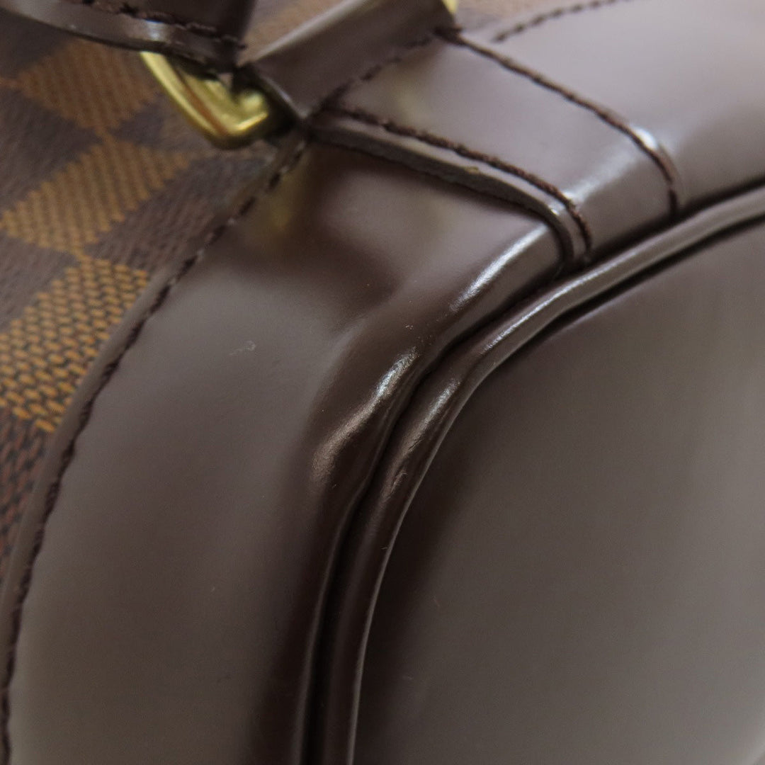 LOUIS VUITTON Backpack N51132 Damier canvas Brown Soho Women Used Authentic