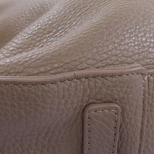 Furla Handbag leather Brown one belt 2WAY Women Used Authentic