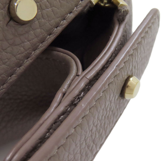 Furla Handbag leather Brown one belt 2WAY Women Used Authentic
