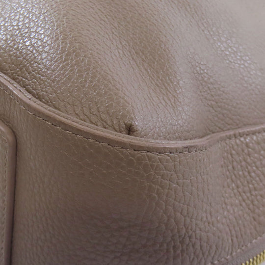 Furla Handbag leather Brown one belt 2WAY Women Used Authentic