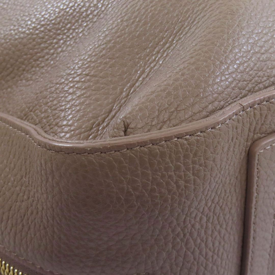 Furla Handbag leather Brown one belt 2WAY Women Used Authentic