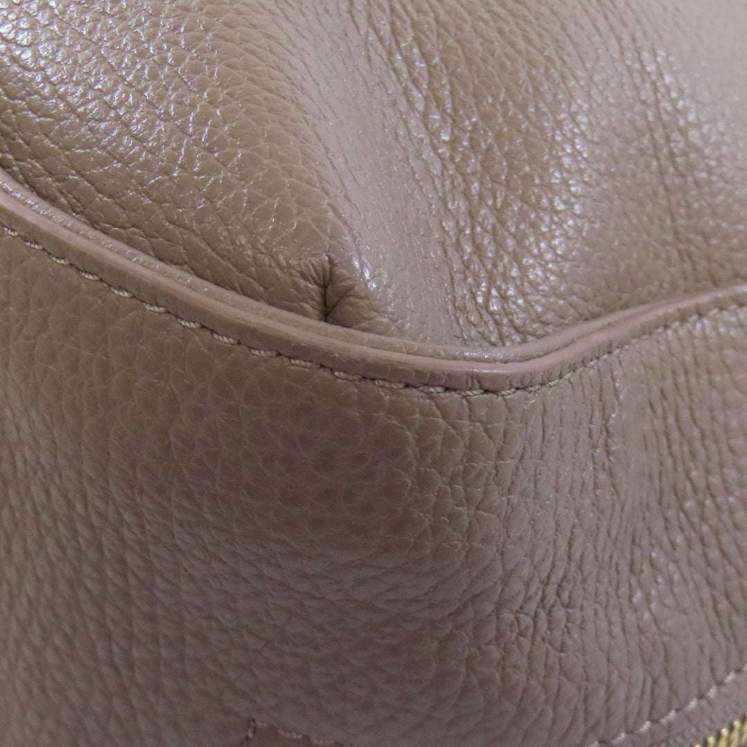 Furla Handbag leather Brown one belt 2WAY Women Used Authentic