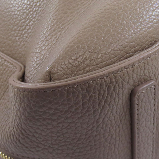 Furla Handbag leather Brown one belt 2WAY Women Used Authentic