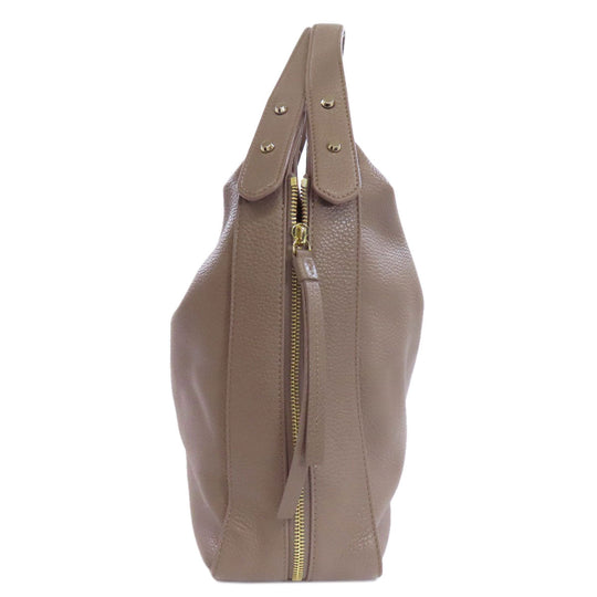 Furla Handbag leather Brown one belt 2WAY Women Used Authentic