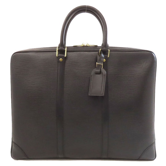 LOUIS VUITTON Business bag M54472 Epi black Porto Documan  Vowayaju mens Used Authentic