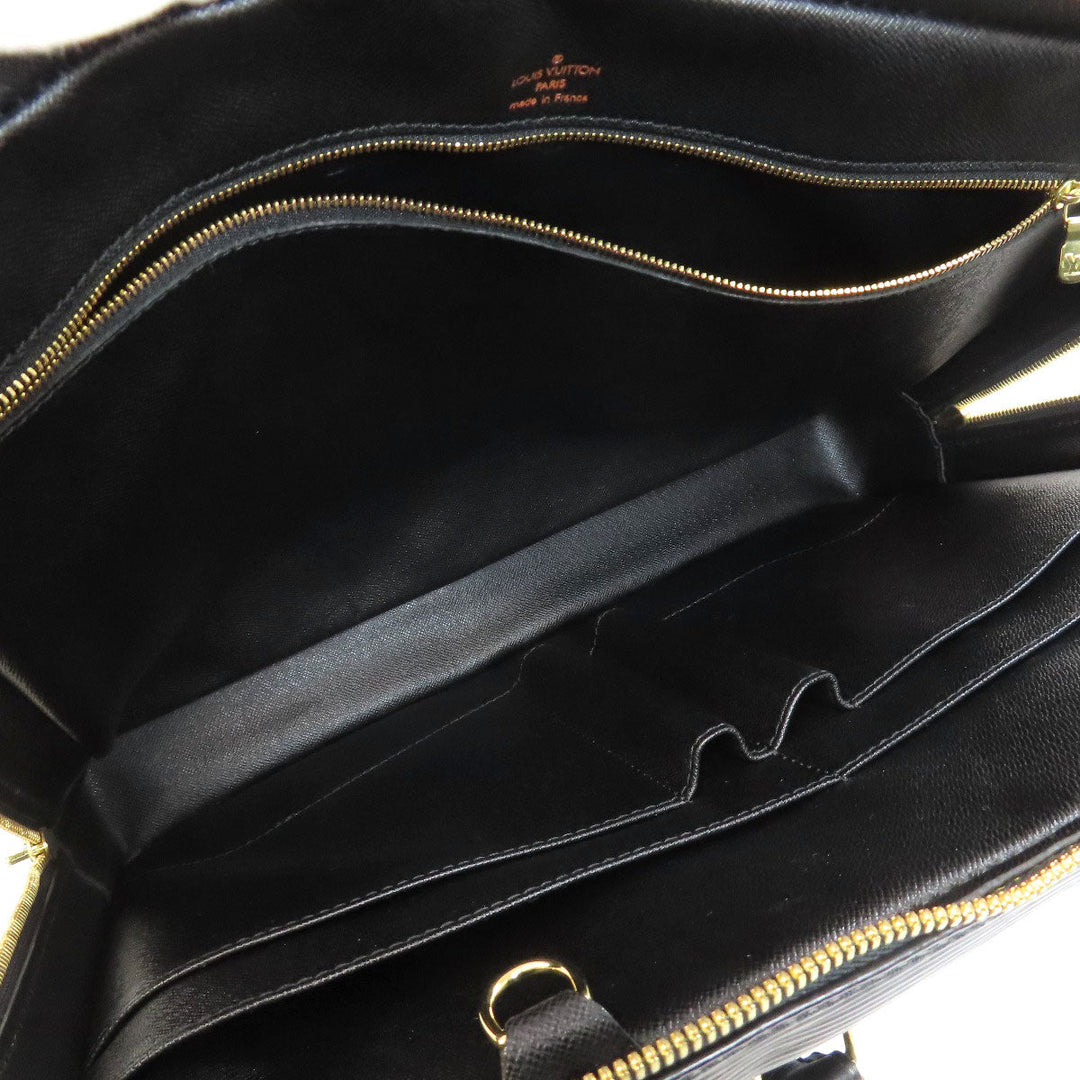 LOUIS VUITTON Business bag M54472 Epi black Porto Documan  Vowayaju mens Used Authentic