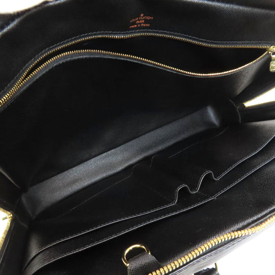 LOUIS VUITTON Business bag M54472 Epi black Porto Documan  Vowayaju mens Used Authentic