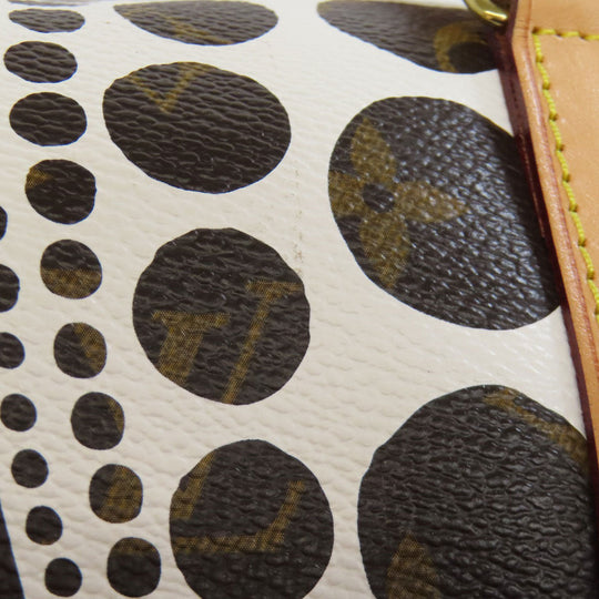 LOUIS VUITTON Handbag M40687 Monogram canvas white Papillon GM collaboration with Yayoi Kusama Women Used Authentic