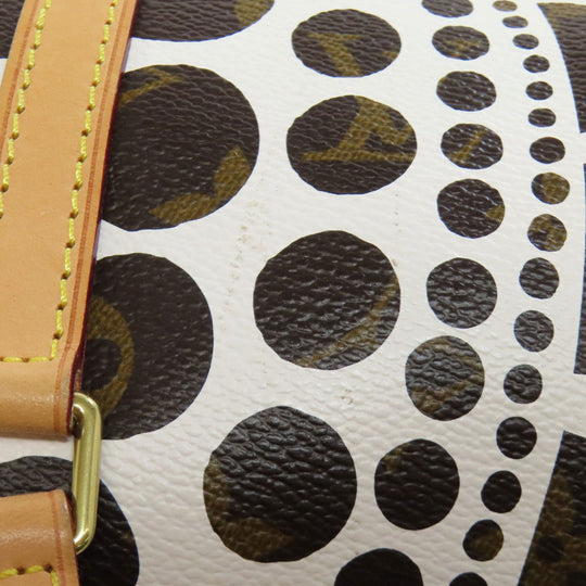 LOUIS VUITTON Handbag M40687 Monogram canvas white Papillon GM collaboration with Yayoi Kusama Women Used Authentic