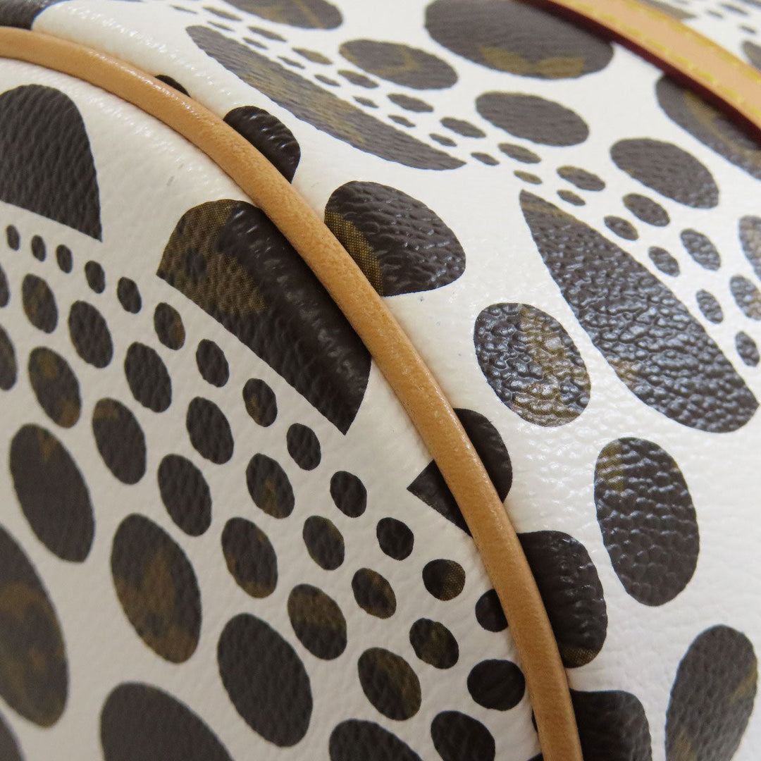 LOUIS VUITTON Handbag M40687 Monogram canvas white Papillon GM collaboration with Yayoi Kusama Women Used Authentic