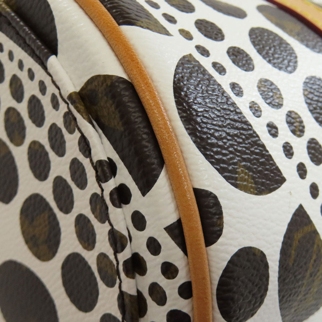 LOUIS VUITTON Handbag M40687 Monogram canvas white Papillon GM collaboration with Yayoi Kusama Women Used Authentic