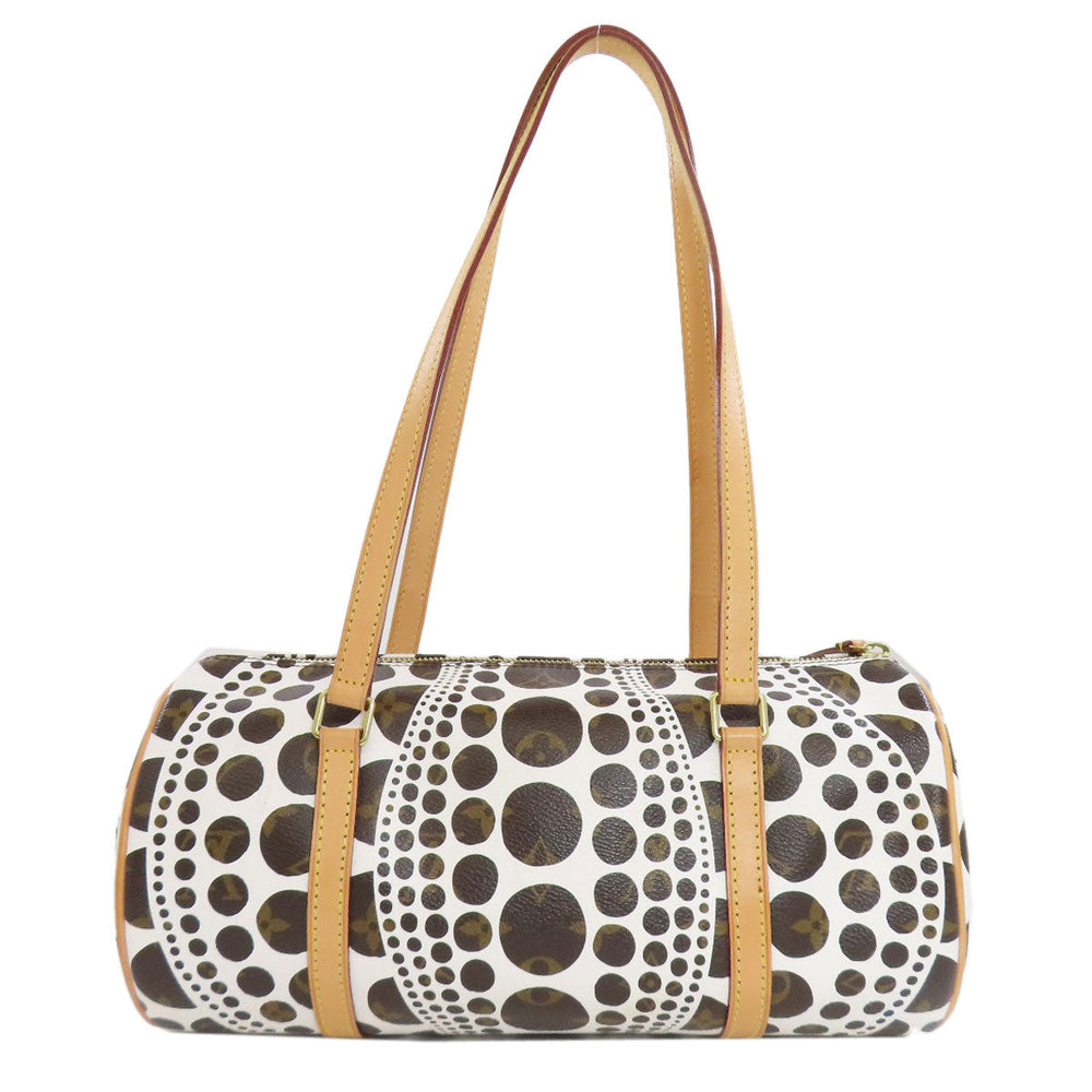 LOUIS VUITTON Handbag M40687 Monogram canvas white Papillon GM collaboration with Yayoi Kusama Women Used Authentic