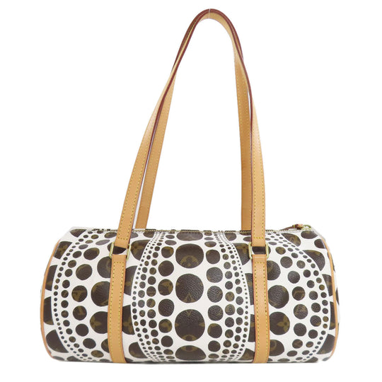 LOUIS VUITTON Handbag M40687 Monogram canvas white Papillon GM collaboration with Yayoi Kusama Women Used Authentic