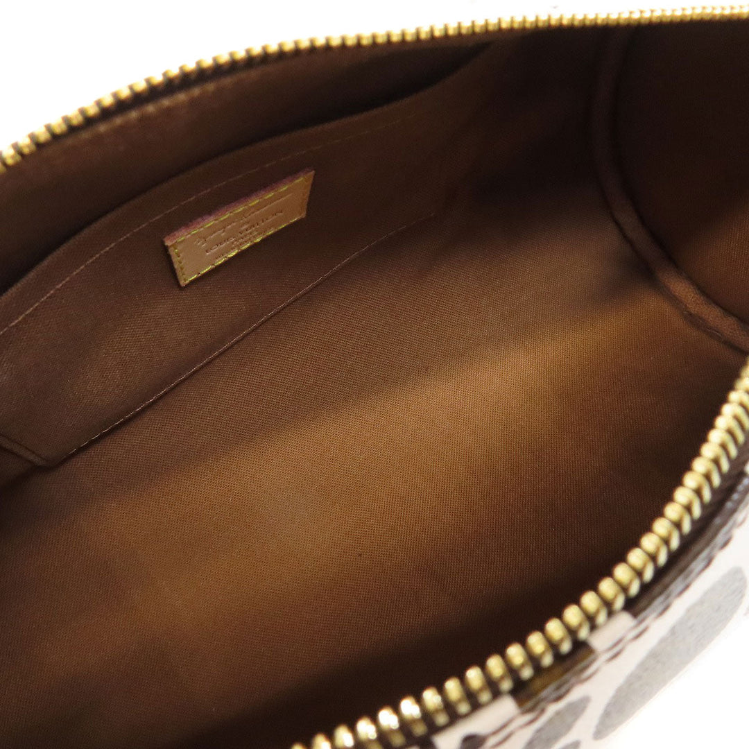 LOUIS VUITTON Handbag M40687 Monogram canvas white Papillon GM collaboration with Yayoi Kusama Women Used Authentic
